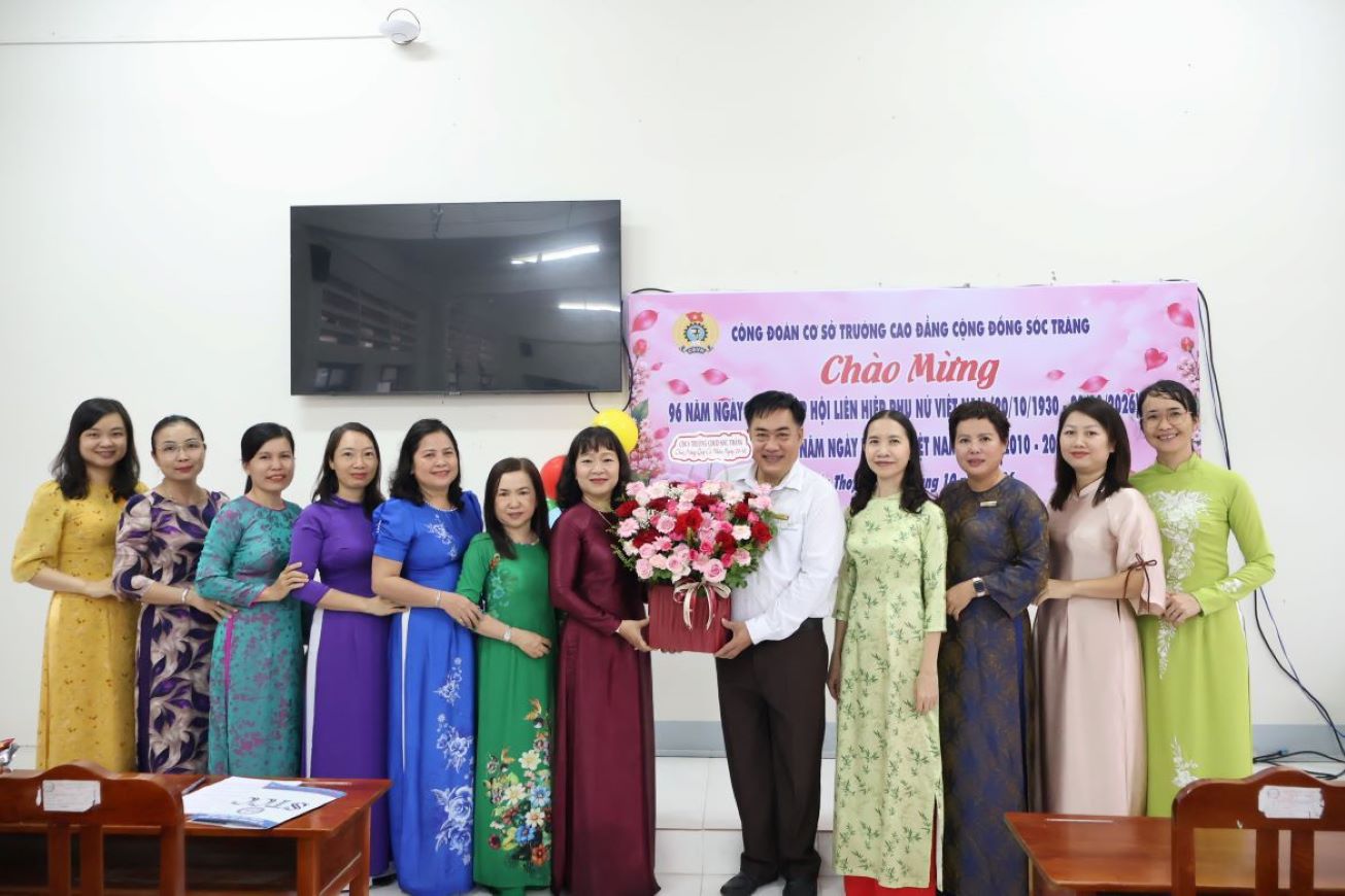 CÔNG ĐOÀN CƠ SỞ TRƯỜNG CAO ĐẲNG CỘNG ĐỒNG SÓC TRĂNG  TỔ CHỨC CÁC HOẠT ĐỘNG CHÀO MỪNG NGÀY THÀNH LẬP  HỘI LIÊN HIỆP PHỤ NỮ VIỆT NAM VÀ NGÀY PHỤ NỮ VIỆT NAM 20/10